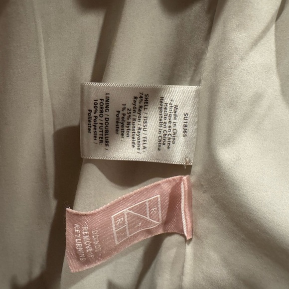 Rachel Zoe Dominique Blazer White and Black Pinstripe Designer Jacket Layer - Picture 7 of 7